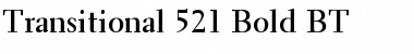 Transit521 BT Bold Font