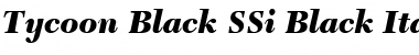 Tycoon Black SSi Black Italic Font