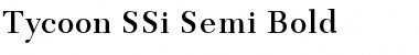 Tycoon SSi Semi Bold Font