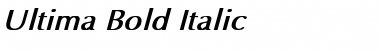 Optima Bold Italic Font