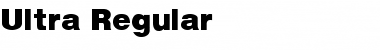 Ultra Regular Font