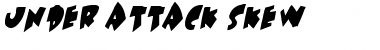 Download Under attack skew Font Download Under attack skew Font