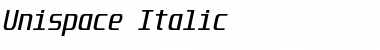 Unispace Italic Font