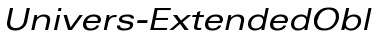Univers-ExtendedObl Regular Font