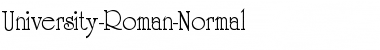 Download University-Roman-Normal Font Download University-Roman-Normal Font