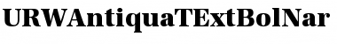 Download URWAntiquaTExtBolNar Font