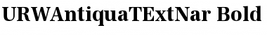 URWAntiquaTExtNar Bold Font