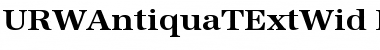 URWAntiquaTExtWid Bold Font