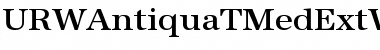 URWAntiquaTMedExtWid Regular Font
