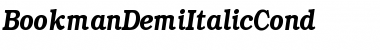 BookmanDemiItalicCond Regular Font