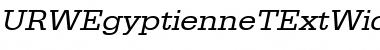 URWEgyptienneTExtWid Oblique Font