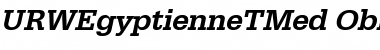 URWEgyptienneTMed Oblique Font