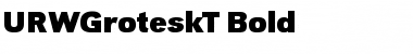 URWGroteskT Bold Font