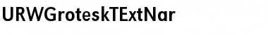 URWGroteskTExtNar Regular Font