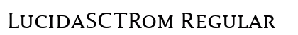 LucidaSCTRom Regular preview