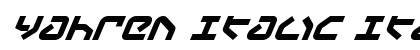 Yahren Italic Italic preview