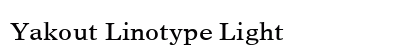 Yakout Linotype Light Preview