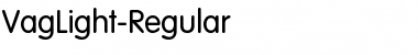 VagLight Regular Font