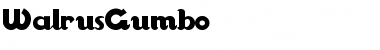 WalrusGumbo Regular Font