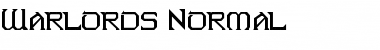 Warlords Normal Font