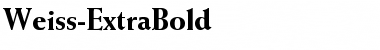 Weiss-ExtraBold Regular Font