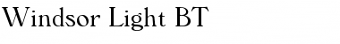 Windsor Light Font