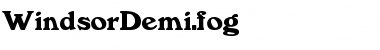 WindsorDemi.fog Regular Font