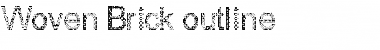 Woven Brick outline Regular Font