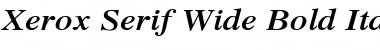 Xerox Serif Wide Bold Italic Font