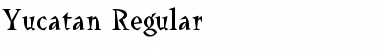 Yucatan Regular Font