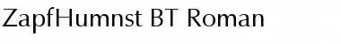 Download ZapfHumnst BT Font