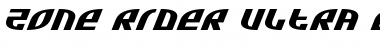 Zone Rider Ultra ExpItalic Ultra ExpItalic Font