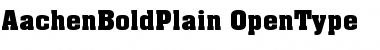 Aachen Bold Plain Font