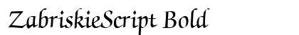 ZabriskieScript Bold preview