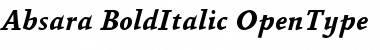 Absara Bold Italic Font