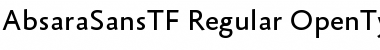AbsaraSansTF-Regular Regular Font