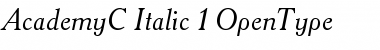 AcademyC Italic Font