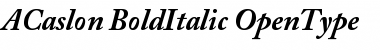 Adobe Caslon Bold Italic Font