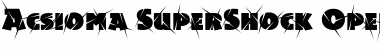 Acsioma-SuperShock Regular Font