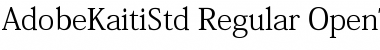 Adobe Kaiti Std Font