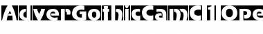 AdverGothicCamC Regular Font