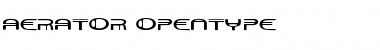 Aerator Regular Font