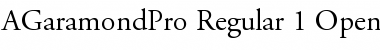 Adobe Garamond Pro Regular Font