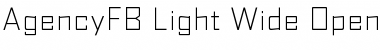 AgencyFB Light Wide Regular Font