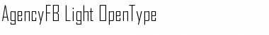 Download AgencyFB Light Font
