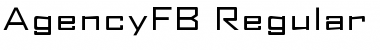 AgencyFB Regular Extended Regular Font