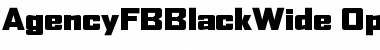 Download AgencyFBBlackWide Font