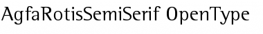 AgfaRotisSemiSerif Regular Font