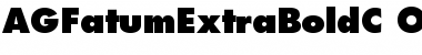 AGFatumExtraBoldC Regular Font