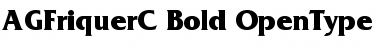 AGFriquerC Bold Font